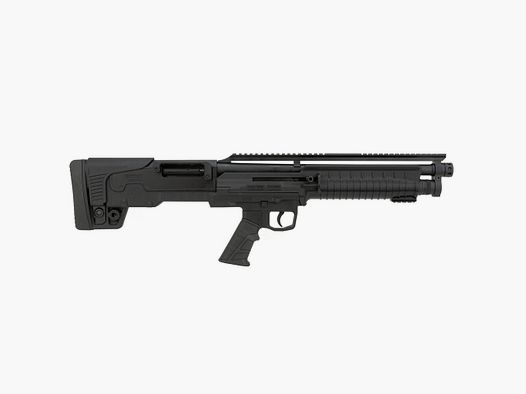 Hatsan Escort - BULL TAC PX Schwarz 12/76 mit Picatinny 18 Zoll (18")