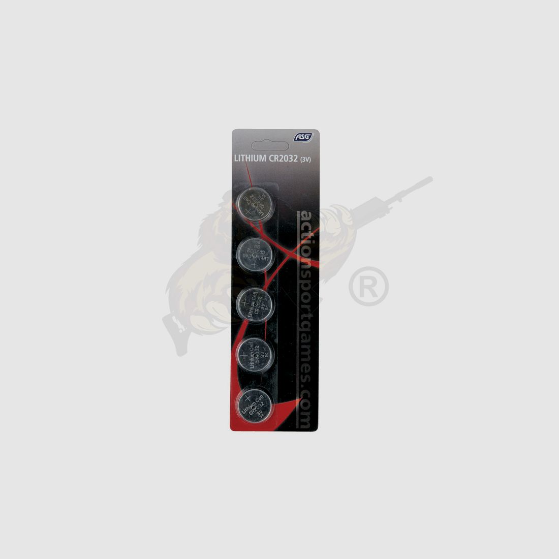 Battery, 3V Lithium, CR2032, 5 pcs.