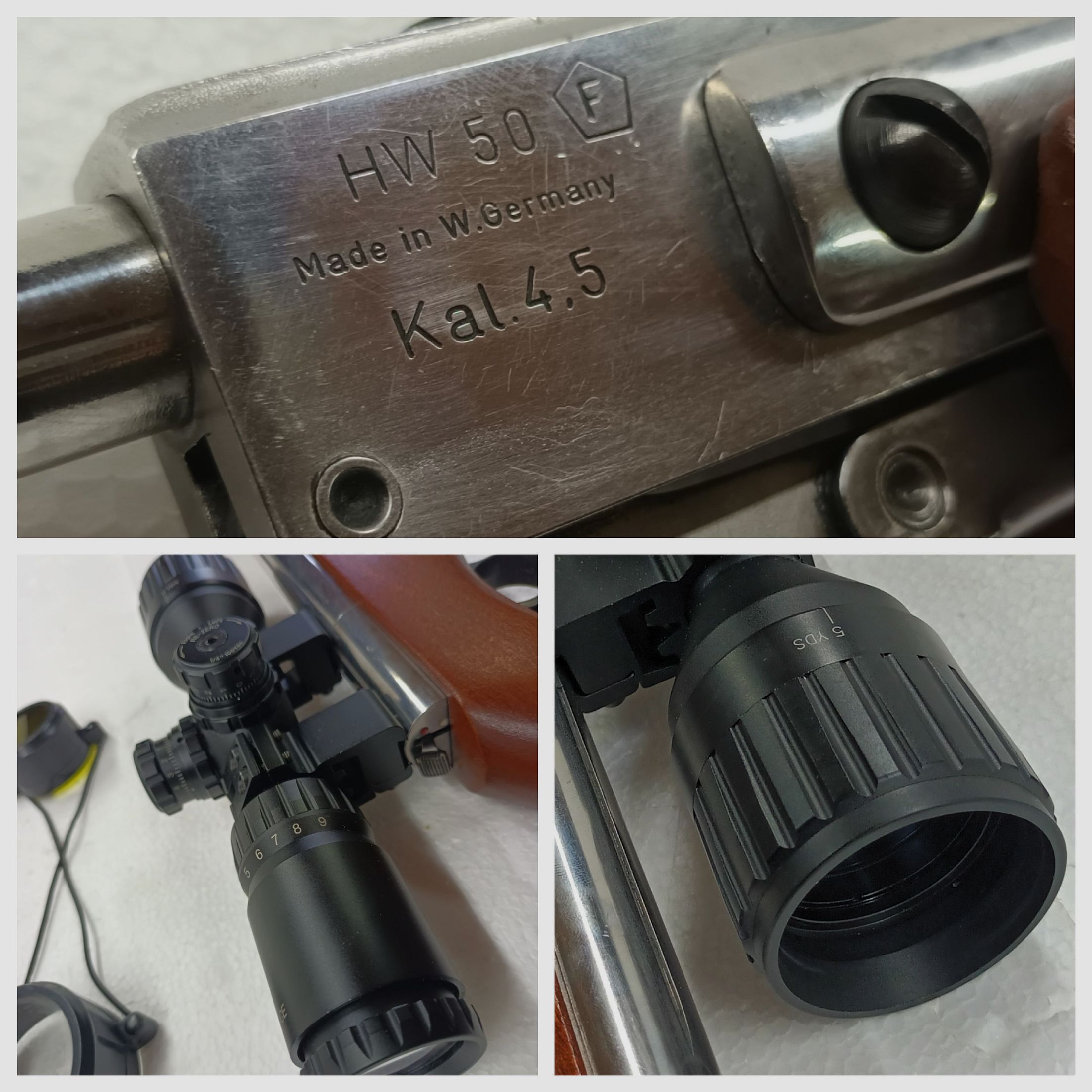 Weihrauch HW50 incl. scope 3-9x40 AOCE - PIEZA ÚNICA rifle de aire de alto brillo - TOP, imagen 2 de 5