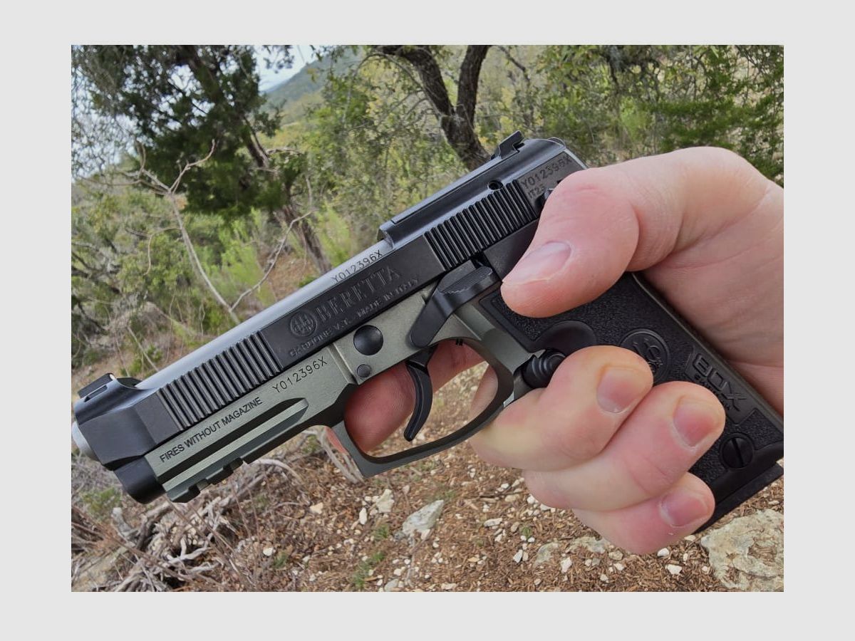 Pistool Beretta 80X Cheetah Inox/Black kal. 9mm Short, afbeelding 10 van 12