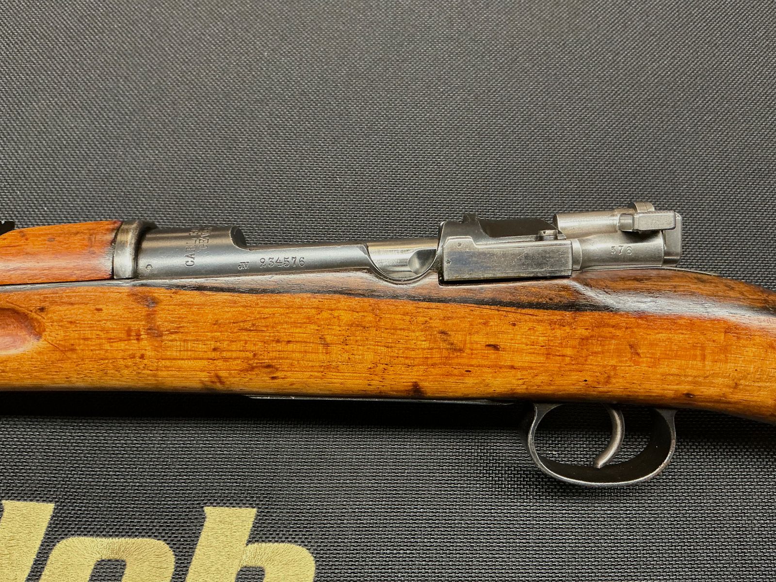 Zweden-Mauser Carl Gustafs Stads – productie 1908 – nummergelijk behalve de schoonmaakstok Art.-Nr.: 4576, afbeelding 18 van 19