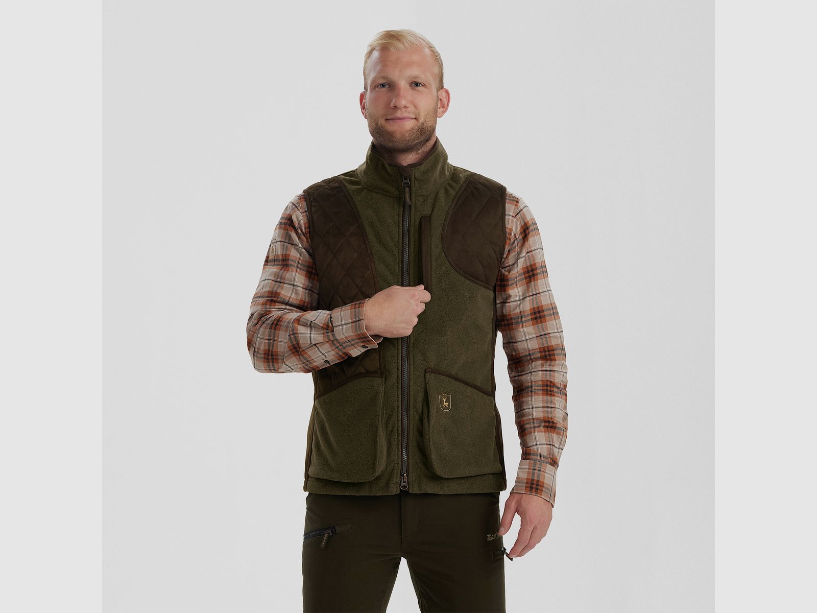 Deerhunter Gamekeeper Shooting Waistcoat Graphite Green XL