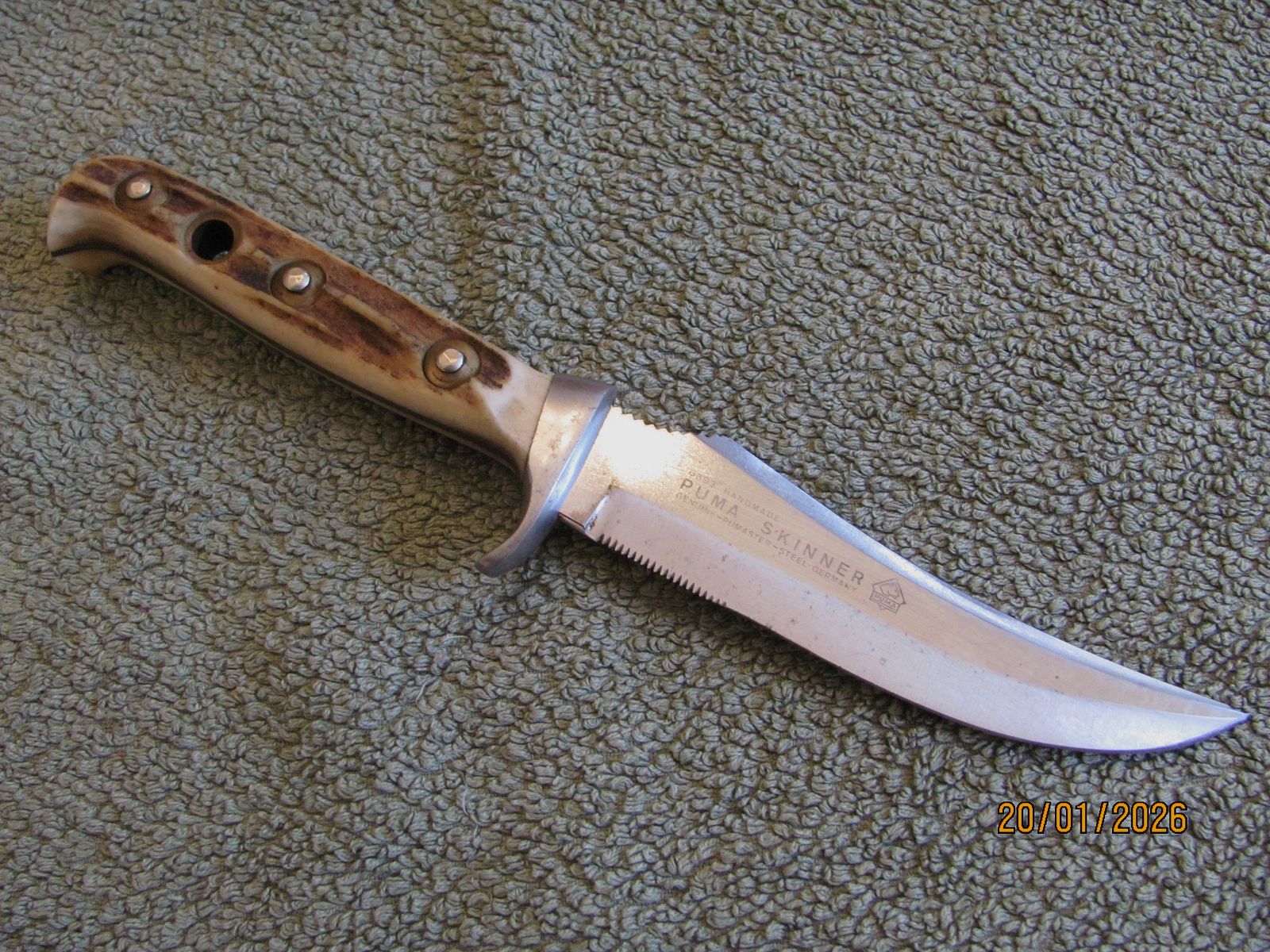 Original Puma Skinner 6393 hecho a mano SerNr 24972 - en buen estado, sin daños