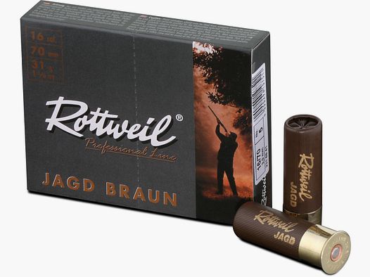 Rottweil 16/70 Jagd braun Plastik 3,0mm - 31g