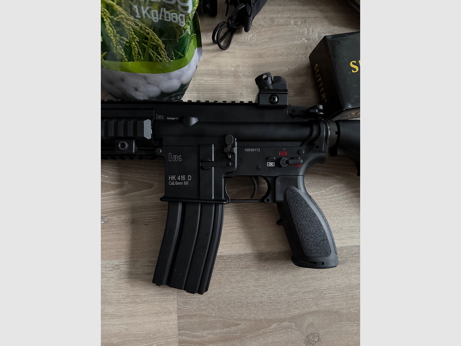 Heckler & Koch HK416 A5 Schwarz Vollmetall Softair-Gewehr Kaliber 6 mm BB Gas Blowback (P18), Bild 8 von 14