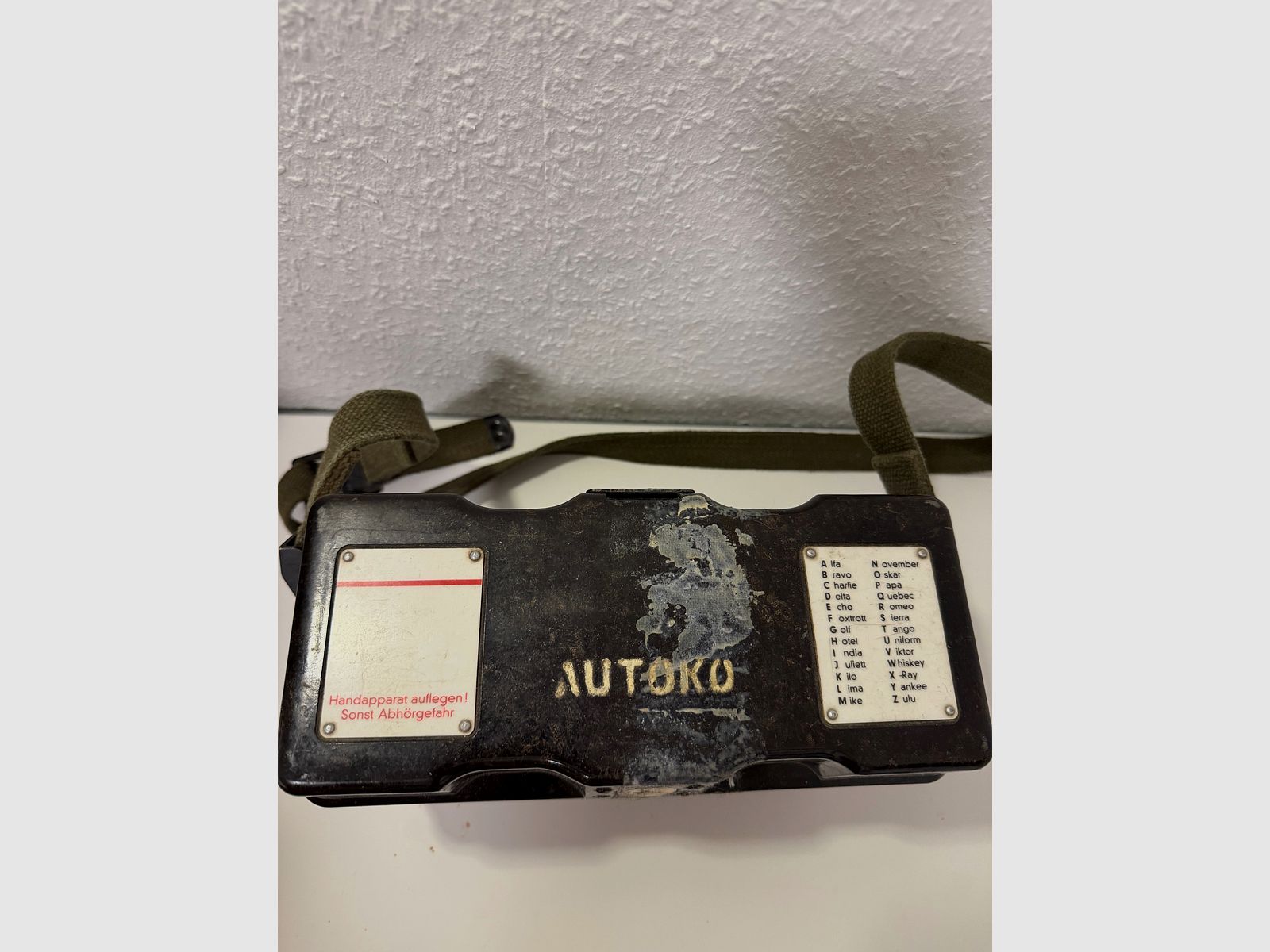 Original Bundeswehr Feldfernsprecher AUTOKO Sammlerzustand 