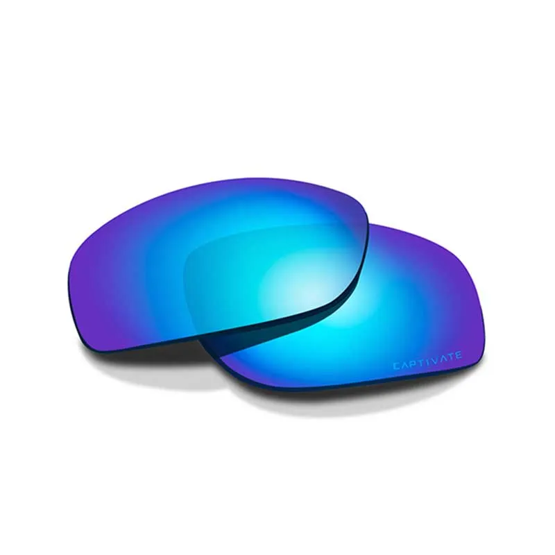 Zeer duurzame blauwe lenzen Wiley X OVATION Captivate Blue Mirror Extra Lenses