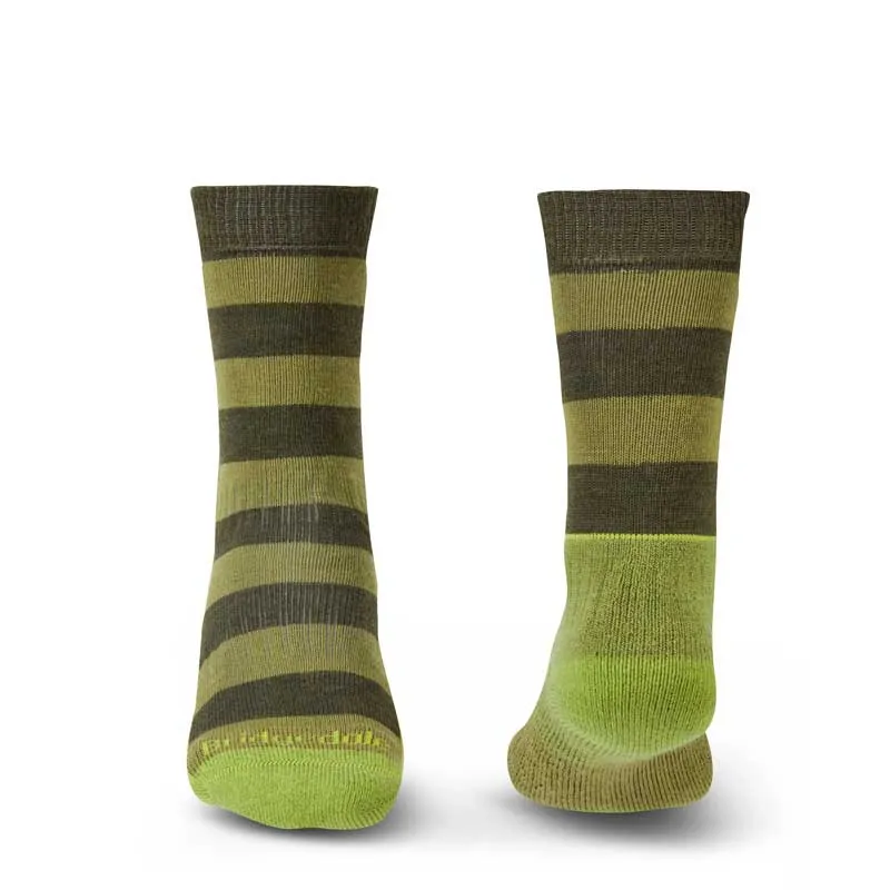 Men’s socks Bridgedale HIKE Lightweight Merino Performance Boot Pattern – green/dark green, image 3 of 4