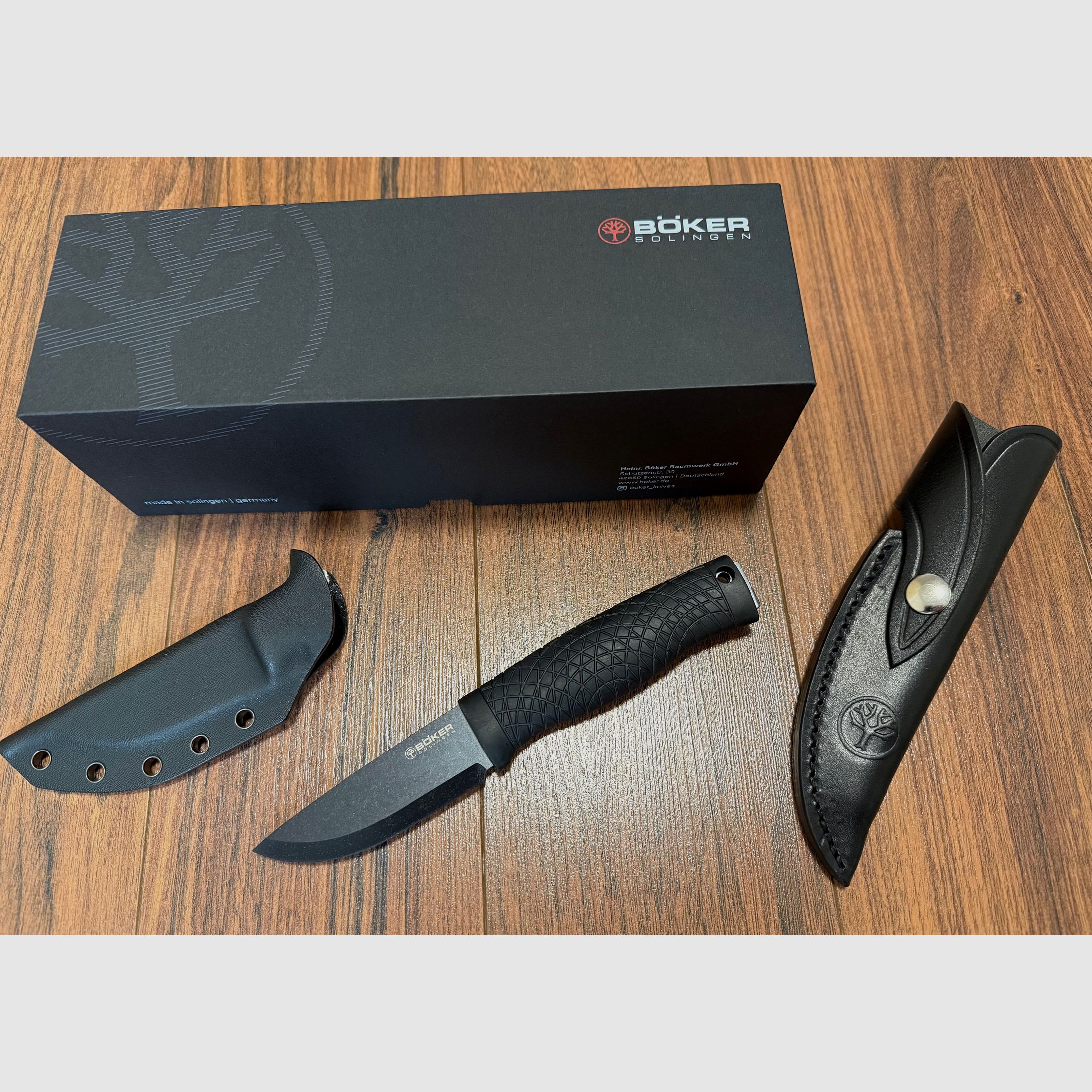 Böker Manufaktur Solingen Naturensöhne Mk. 1 Survival Knife & Extra Lederscheide