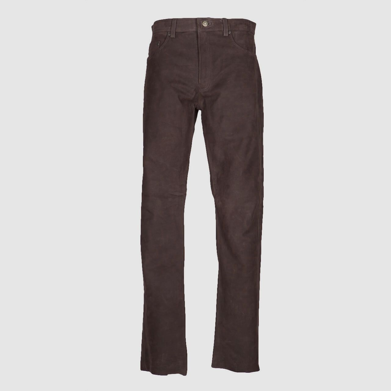 Hubertus Jagdbekleidung Lederhose Büffelleder 44 braun