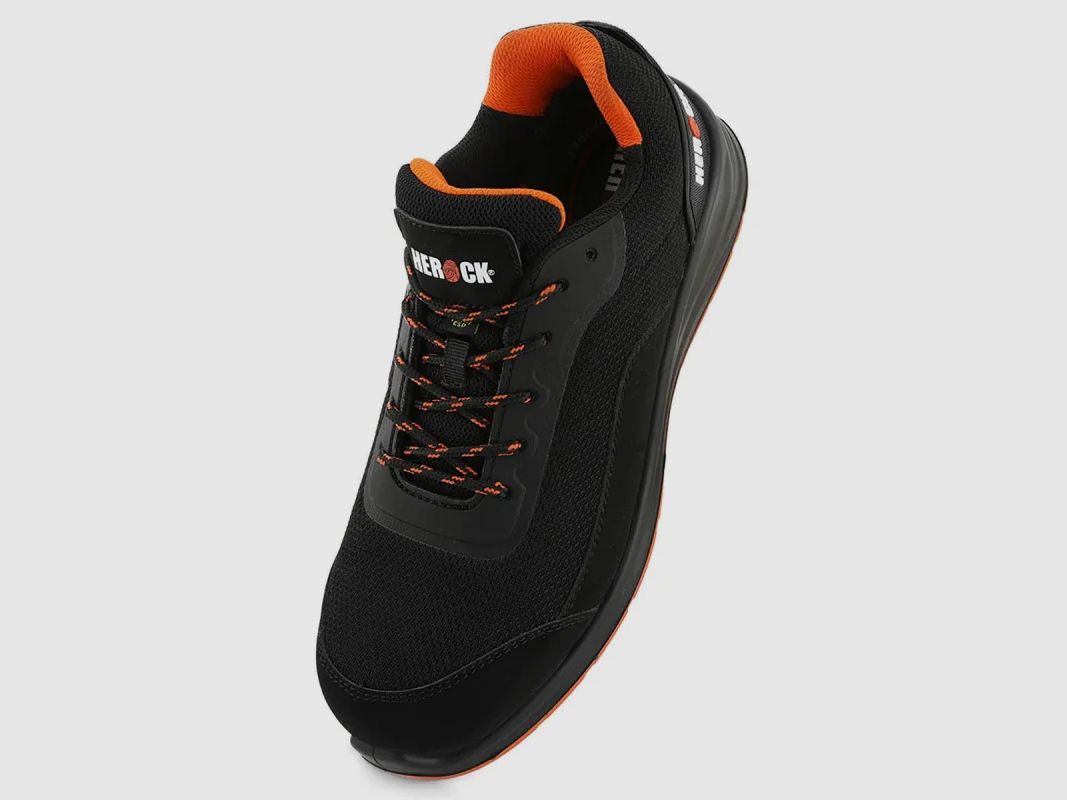 Chaussures de sécurité Leno - S1P SRC - Noir/Orange - Homme, image 8 sur 12