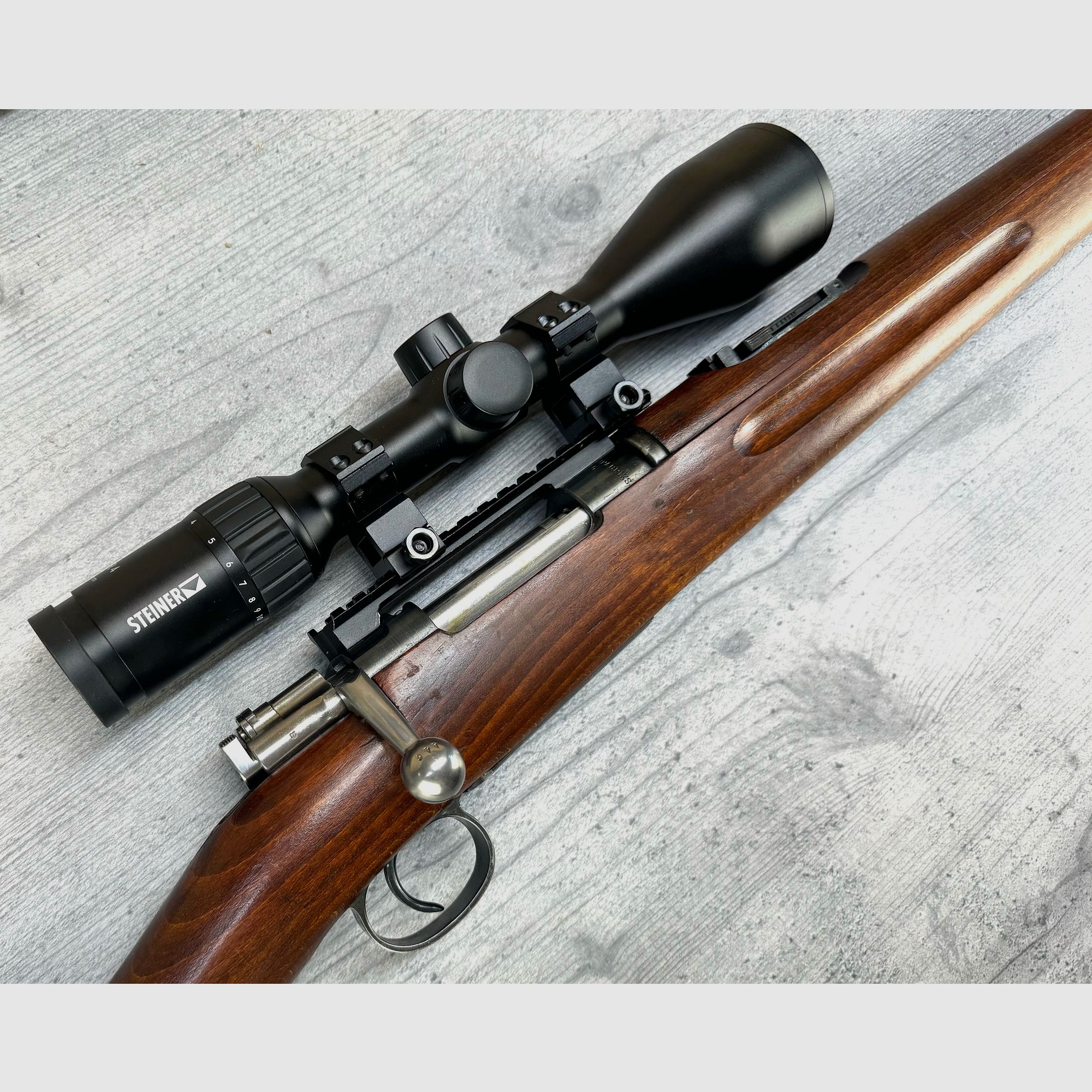 Carl Gustaf/ Husqvarna M/38 6.5x55mm with Picatinny + Steiner Ranger 4