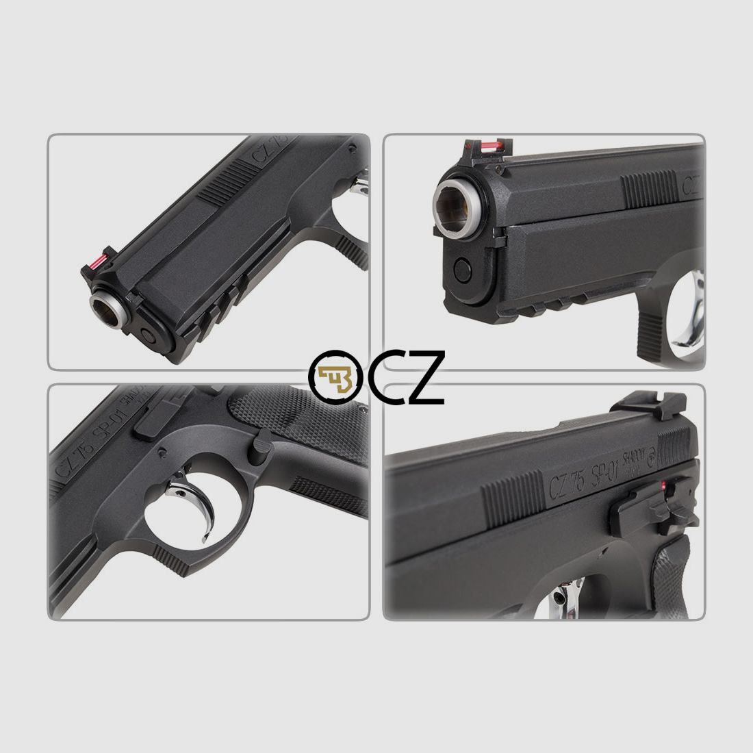 CO2 Pistole CZ SP-01 Shadow Blowback Vollmetall Kaliber 4,5 mm BB (P18)