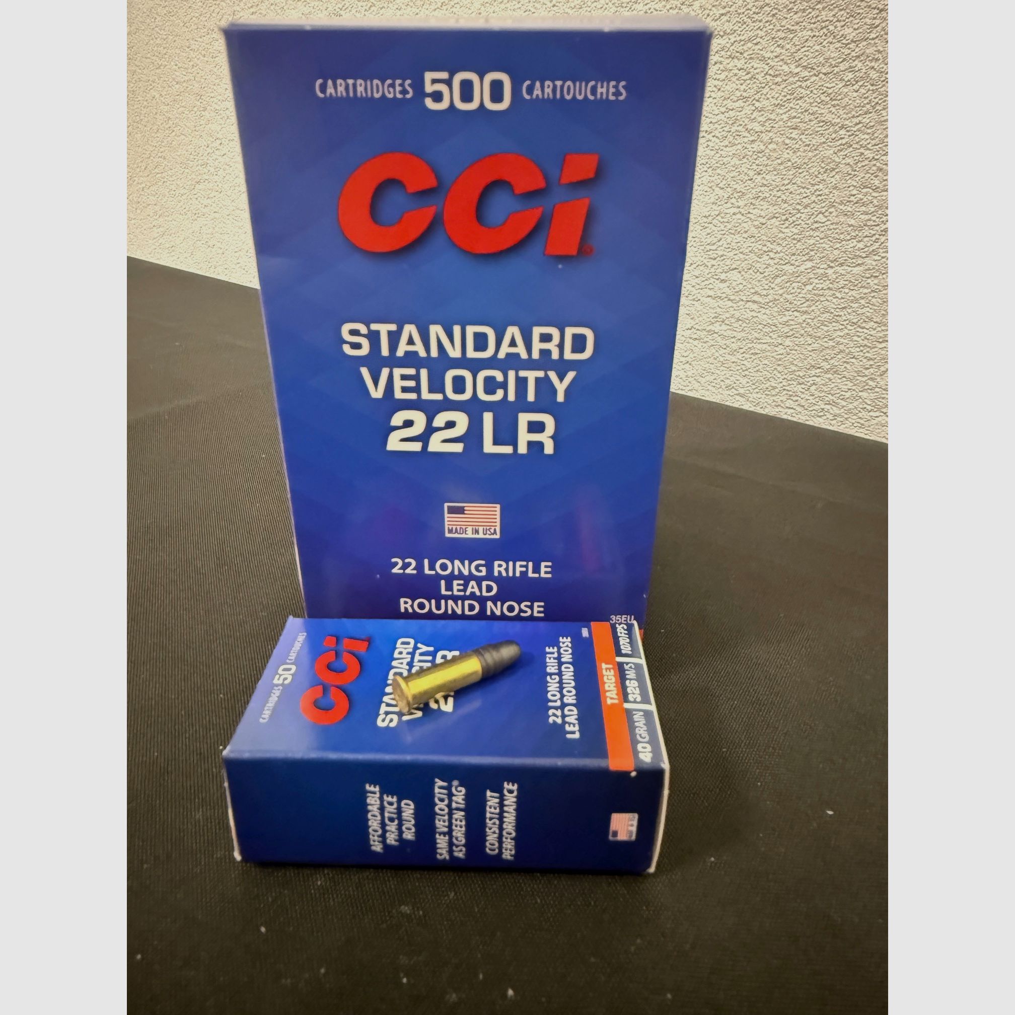 CCI Standard Velocity munizione calibro piccolo .22LR 40grain disponibile!!