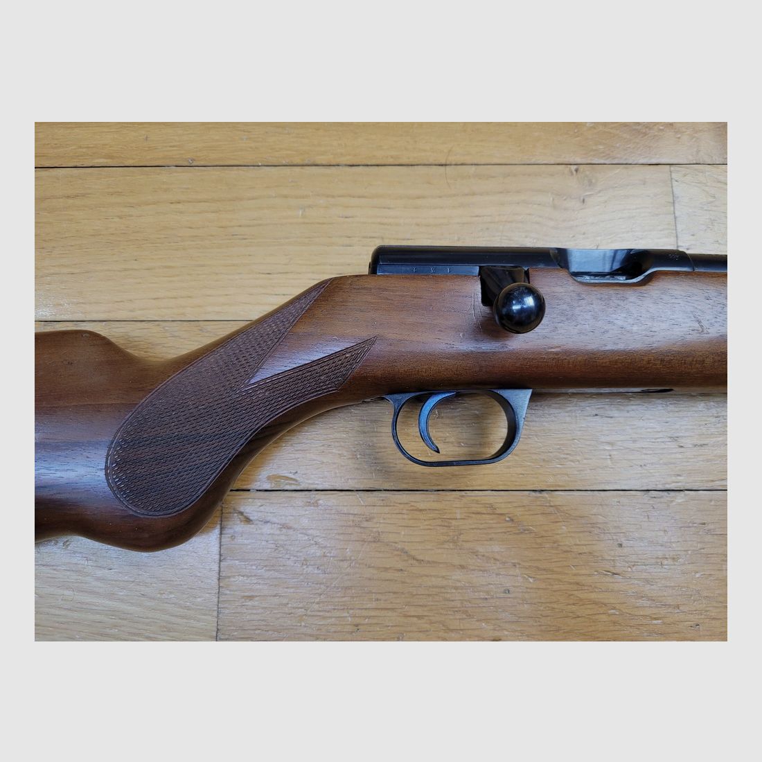 Wunderschöne Trainingsbüchse MAUSER – Modell ES 340N – Kal. 22LR – 11mm Schiene – Dritte Reich oder früher – Mono-Nummer – Museumszustand – TBE +++, Bild 5 von 31