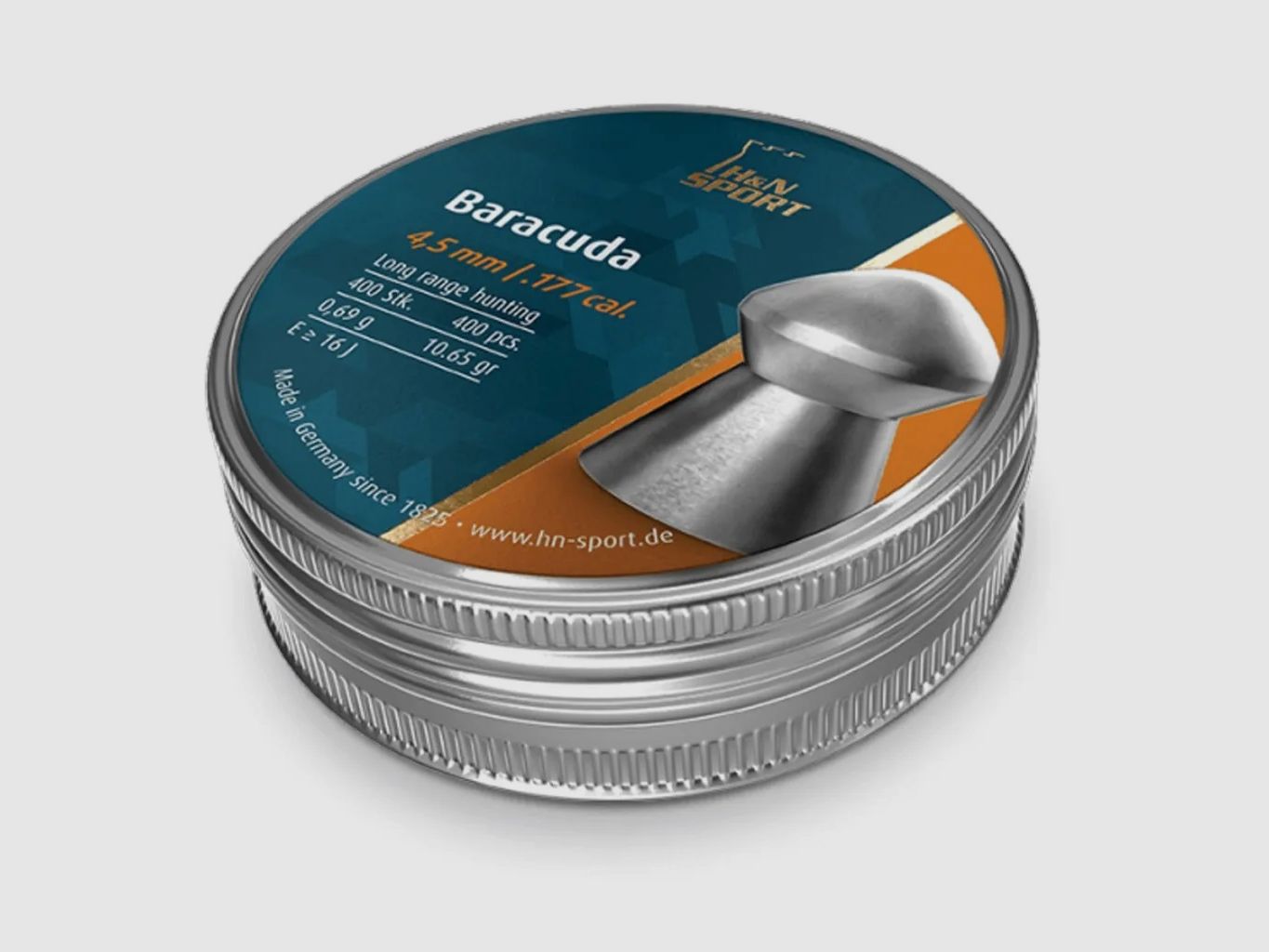 BULLES cal. 4,5 H & N DIABOLO BARACUDA 4,50MM 0,69g 10,65gr