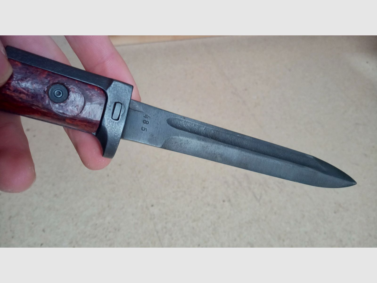 Samopal SA VZ.58 Seitengewehr Beaver Barf Bajonett sehr guter Zustand // auch für CSA Sporter / Tschechien