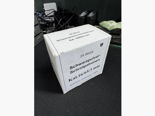 Schwarzpulverschrotpatronen 16/65/3mm