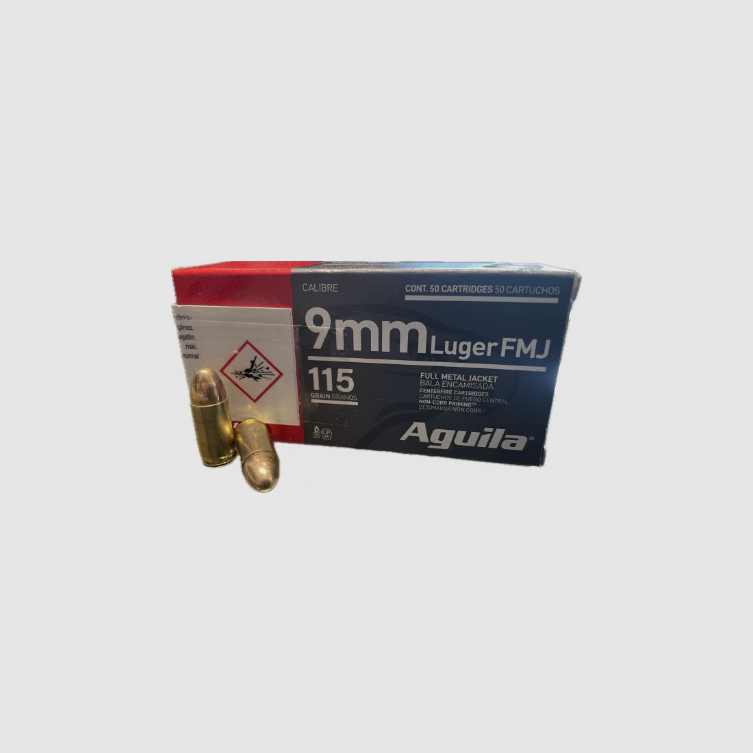 AGUILA 9MM LUGER MUNITION - 115GRS. - 50 PATRONEN
