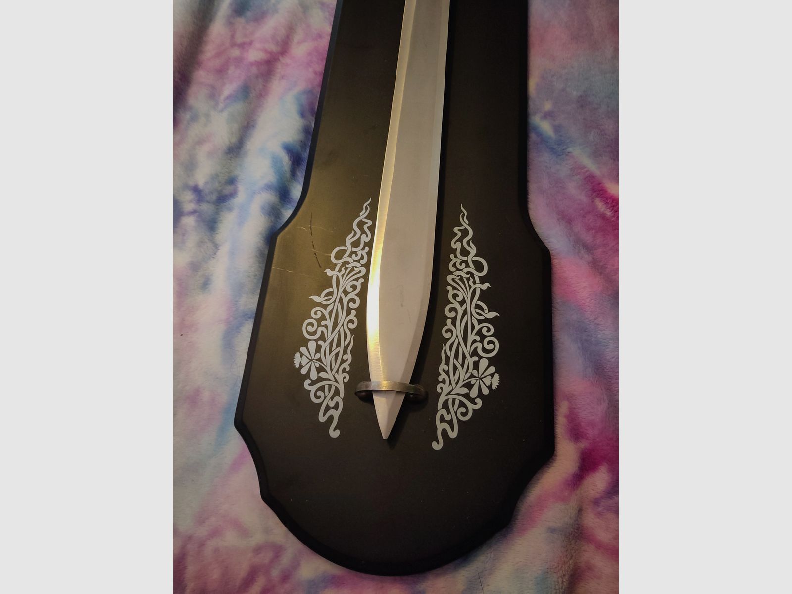 Decorative sword dragon slayer from "Two Worlds" 100cm including wall mount *rare*