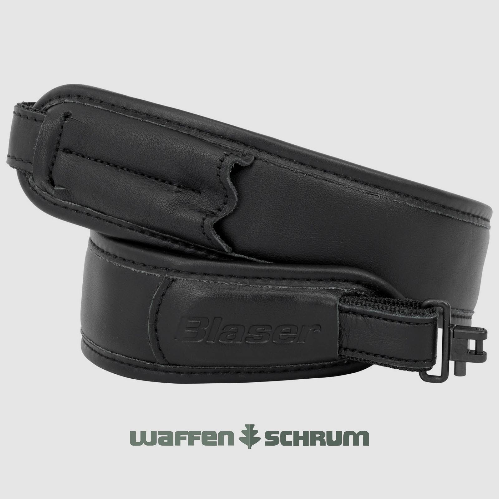 Blaser Gewehrriemen Leder - schwarz