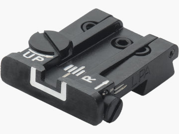 LPA TPU45CT18 mirino micrometrico regolabile per Colt Government M1911A1 – Contorno Bianco