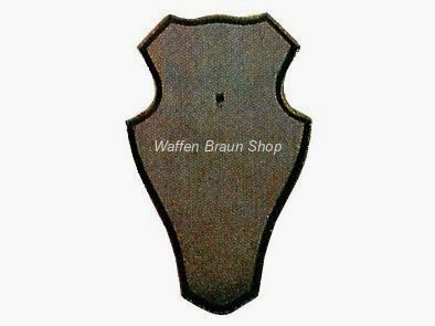 Horn board for deer, 19X12 cm, rounded shape, with cutout, dark