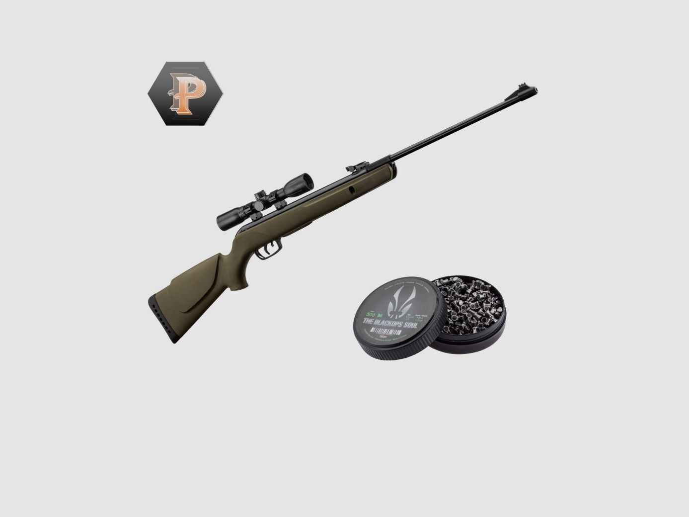 Pack Big Cat 1000E Barricade 4,5 mm 19,9 J + Zielfernrohr + Diabolos, Bild 5 von 5