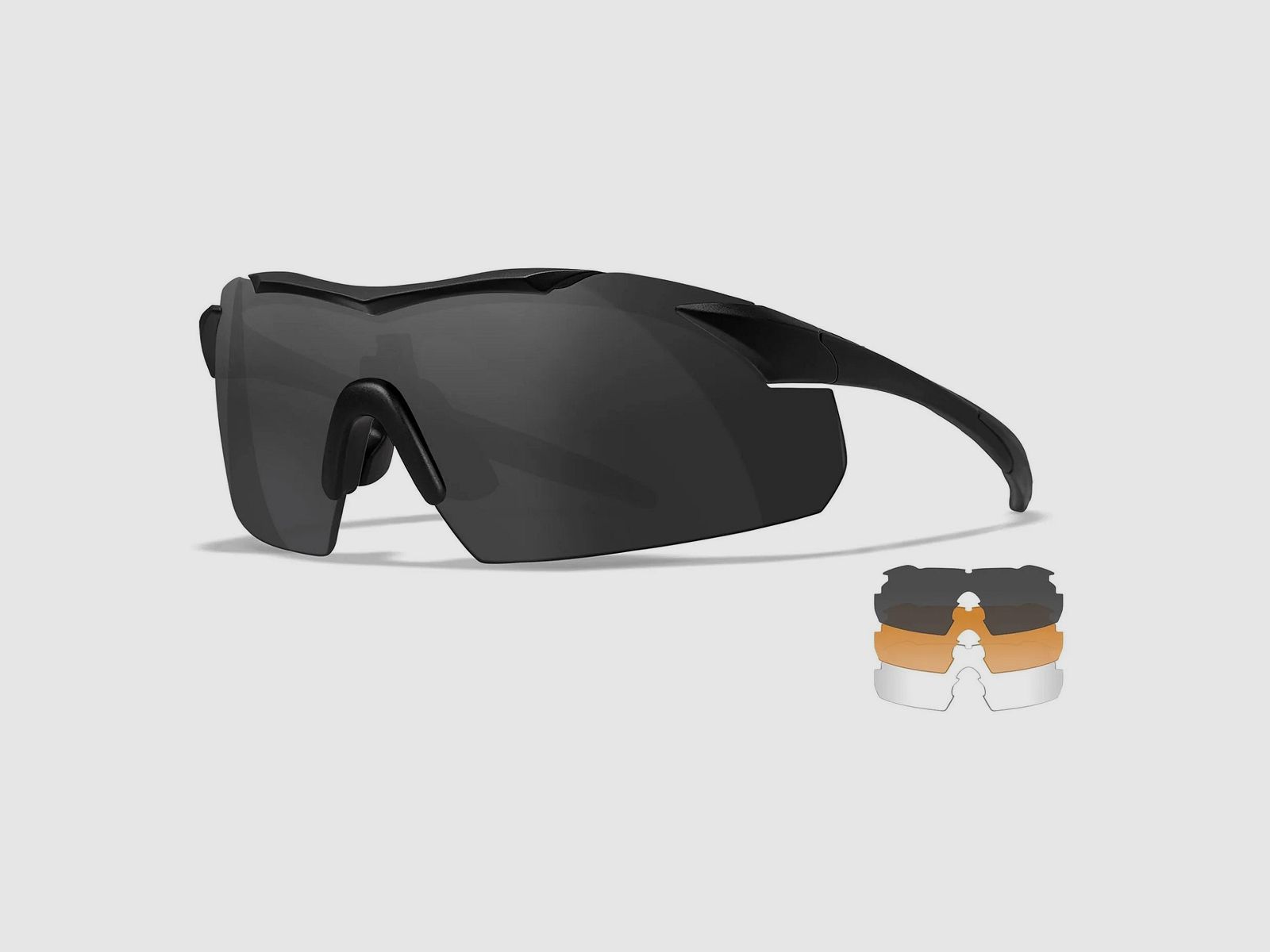 WX VAPOR 2.5 Shields: grey/clear/light Rust, Frame: matte black, Bild 1 von 5