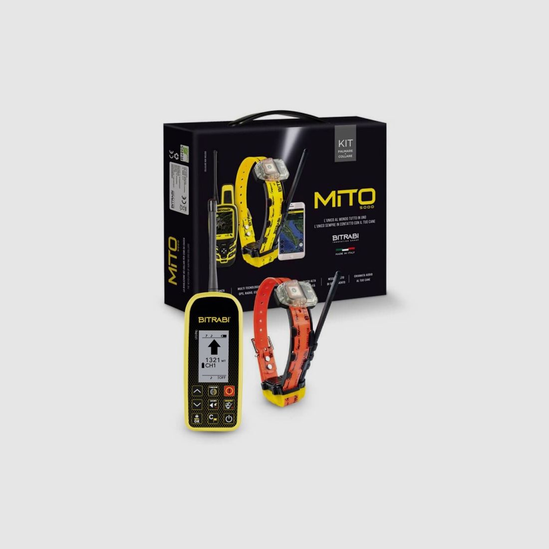 BITRABI KIT MITO 5100 PRO BEEPER COLLAR + PALMARE BS103, afbeelding 1 van 7