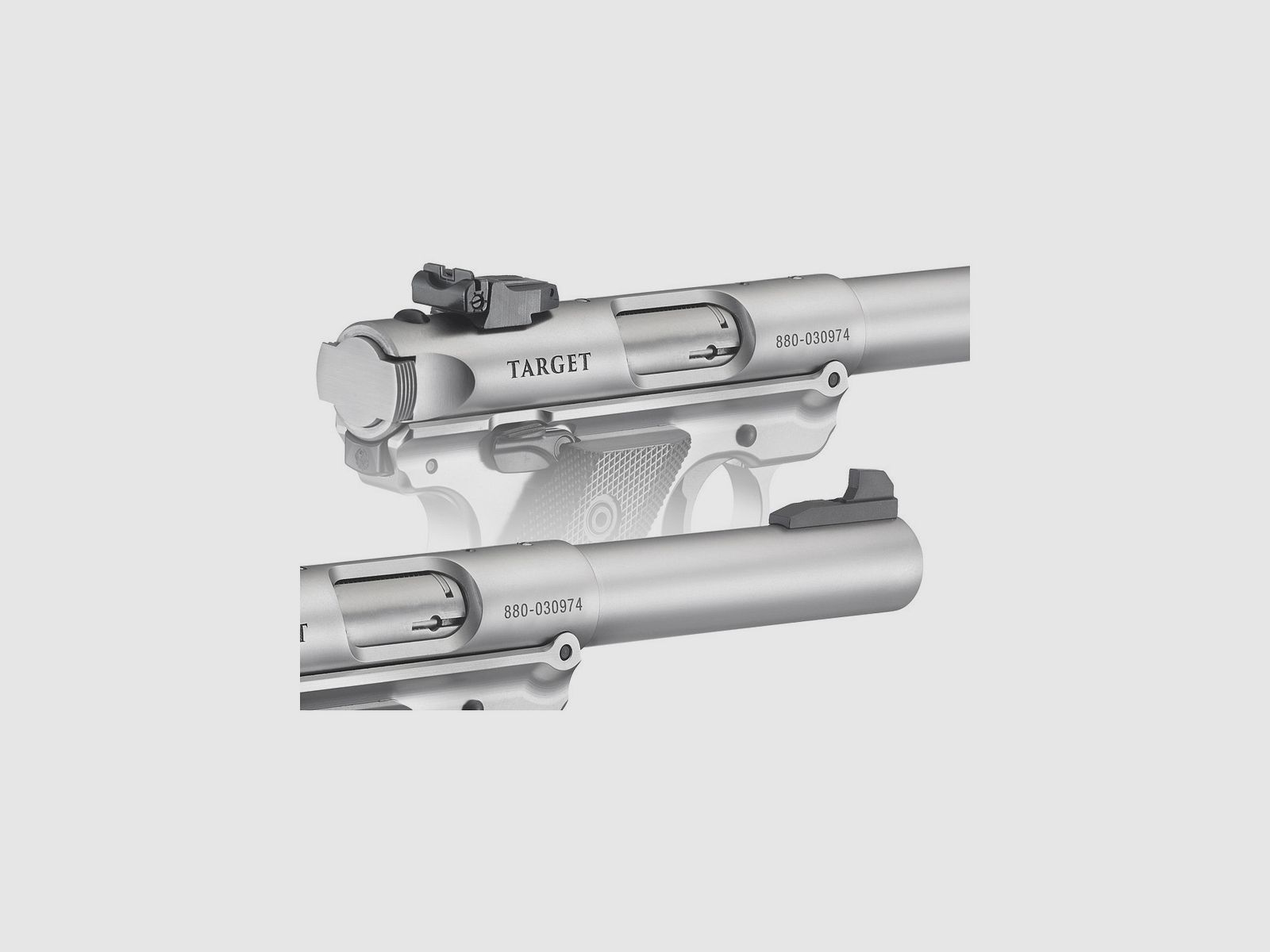 Pistool RUGER Mark IV Target 5.5″ Inox. – 22 LR, afbeelding 5 van 6