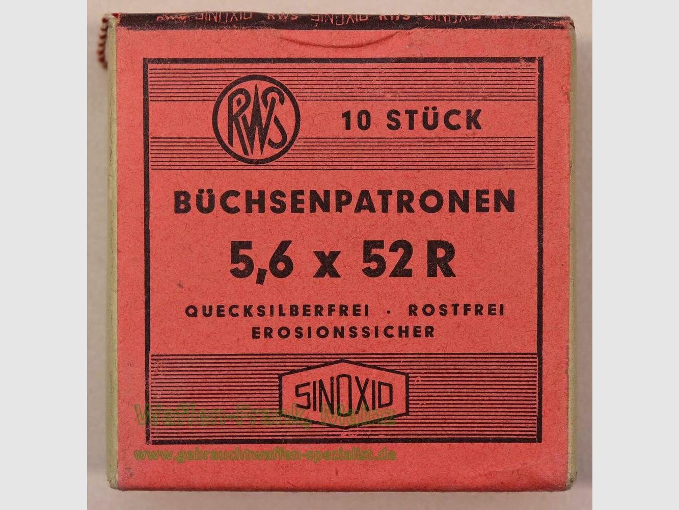 RWS (WZd.Fa.Rottweil) Büchsenpatronen 5,6x52R