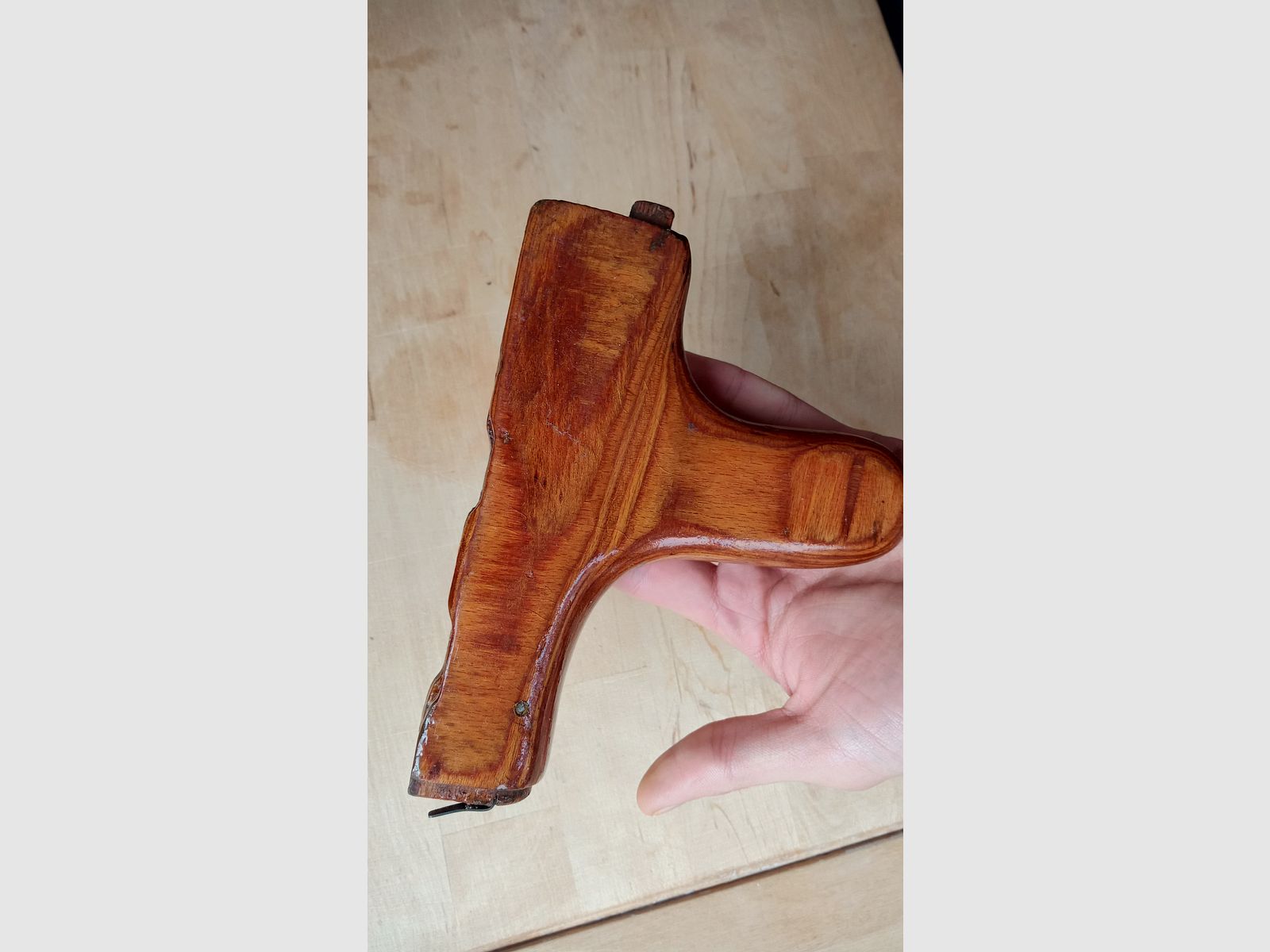 #1 Romanian AKMS lower handguard s.g. donkey-dick (Uluc) for underfolding stock laminated wood Romy Dong PM md.65