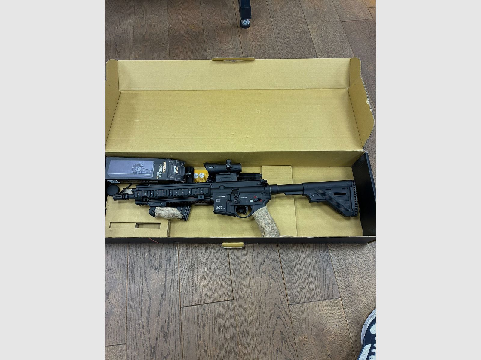 HK Heckler & Koch HK416 A5 BLK 6mm >1.6J 30R No Compromise Softair Assault Rifle