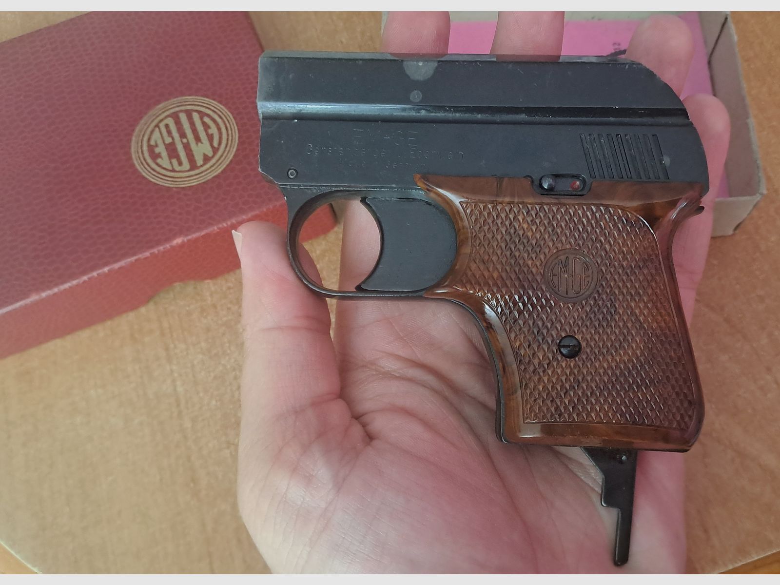 EM-GE Mod. 63 Cal. 6 mm Flobert/ PTB 6 con cargador de repuesto en caja original!