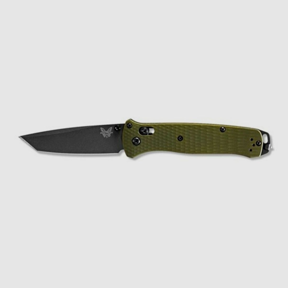 Benchmade Bailout Messer Aluminium anodisiert Grün Glatter Schnitt, Bild 3 von 8