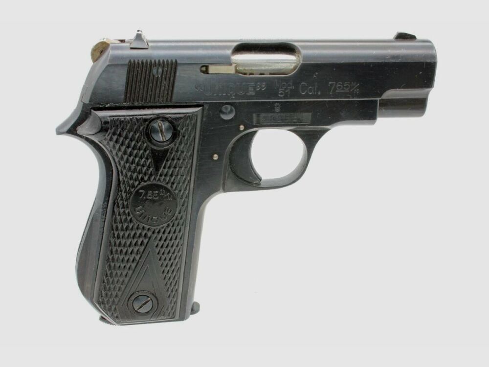 Pistole da collezione francese Unique Mod. 51 calibro 7,65 Brown.