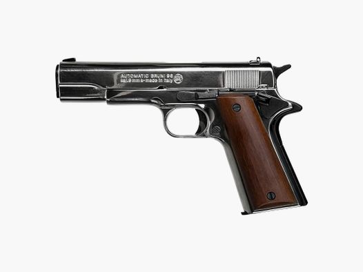 BRUNI 96 Nickel 9mm P.A.K. Pistolet strzelający Colt 1911 - Wysyłka w całej UE