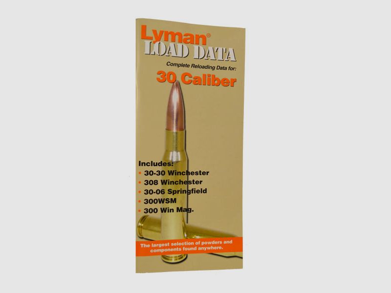 Livre de rechargement 30 Caliber