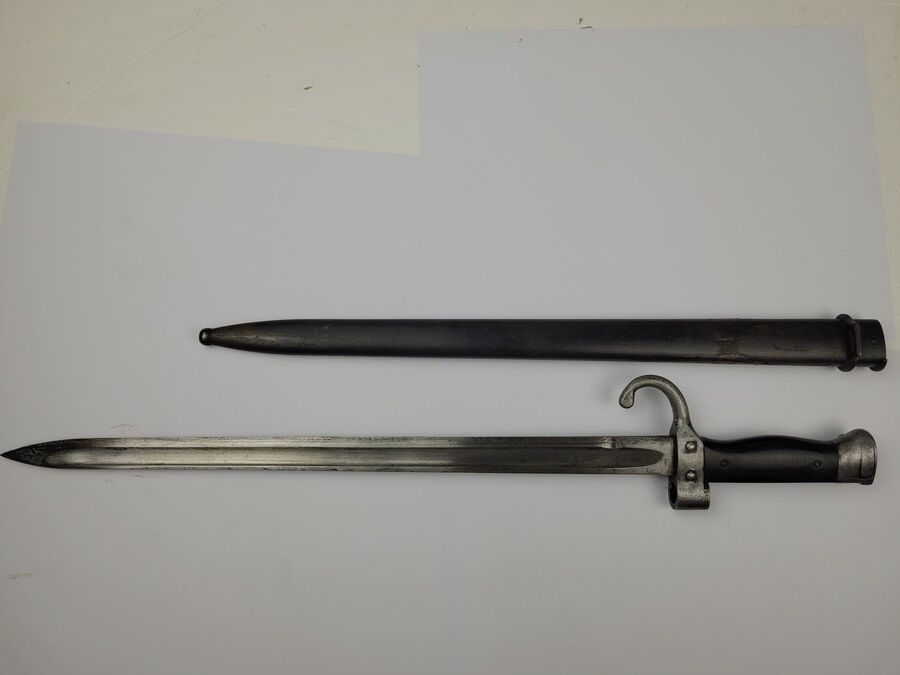 Baionette Berthier Modell 1892 2. Typ – mit originalen Bakelit-Griffschalen – Mono-Nummer – sehr guter Zustand, Bild 5 von 9