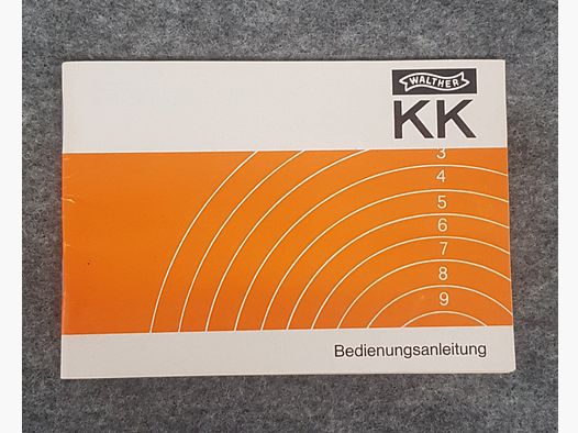 Walther KK   Beschreibung Bedienungsanleitung Luftpistole Luftgewehr KK Gewehr Co2 Pistole siehe Beschreibung. Preis ab