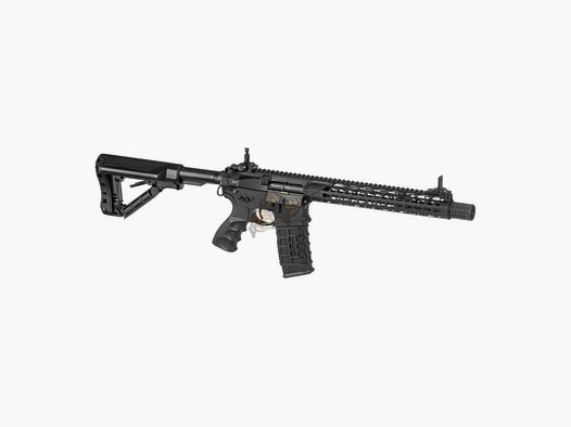 G&G GC16 Wild Hog 12" con ETU in nero Airsoft S-AEG libero da 18