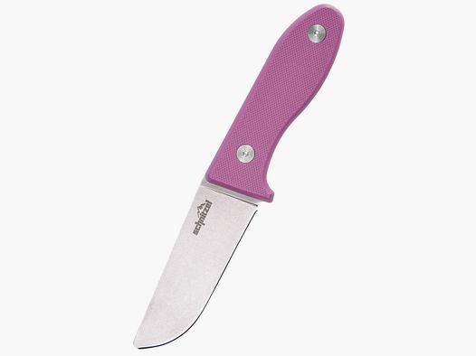 Schnitzel Kindermesser UNU rostfreier 8Cr13Mov-Stahl mit Stonewash-Finish pink