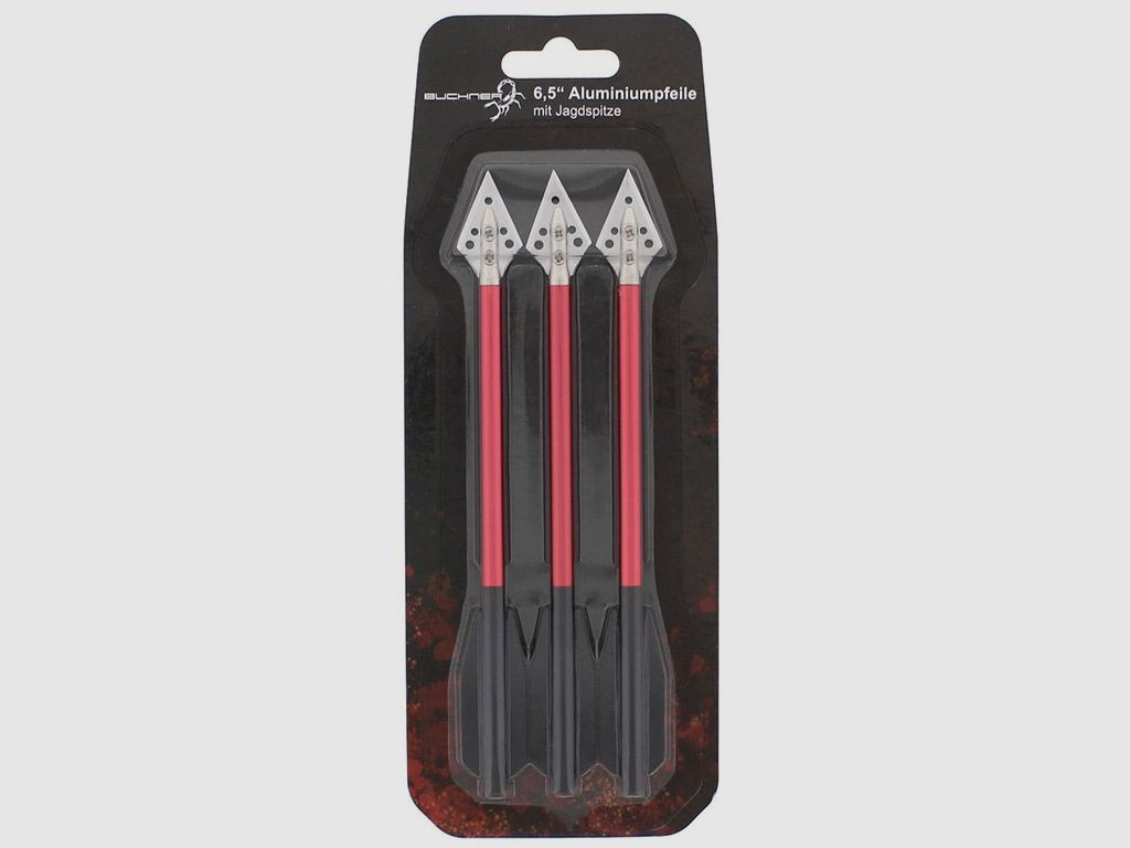 Pfeile fĂĽr ArmbrĂĽste Armbrustpfeile 6,5 Zoll Aluminium Broadhead Jagdspitze 3 StĂĽck (P18)