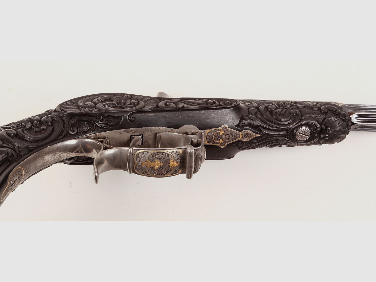 Salon glass pistol Mangeot Brussels ca. 1860 Article 10437