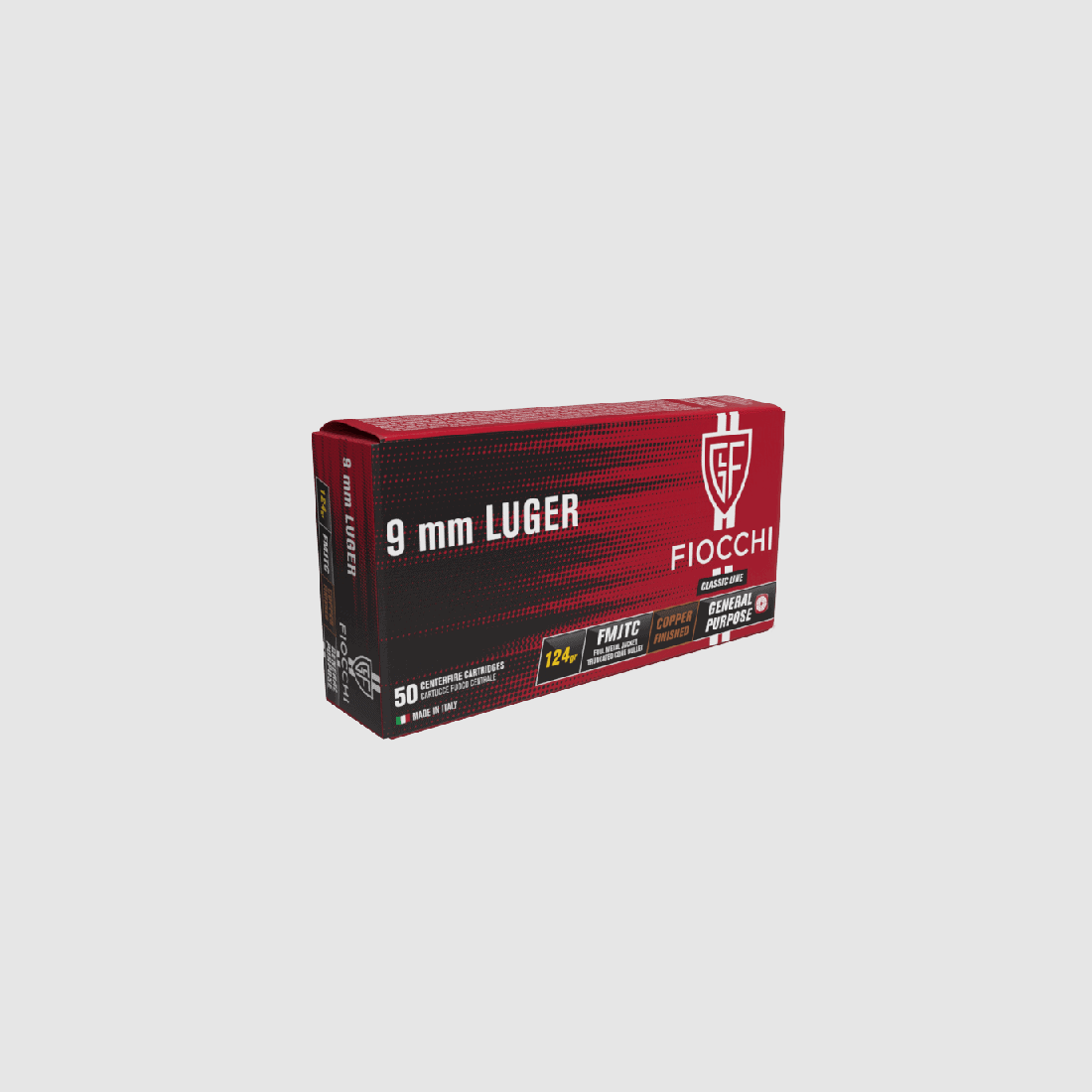 FIOCCHI 9 LUGER 9X19 FMJ SUPER OFFERTA €12,50 X 20 CONF.