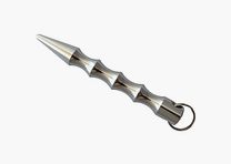 Kubotan ondulado con Llave - Plata