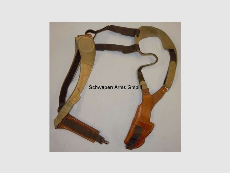 AKAH Polizeiholster, Schulterhalfter der Firma AKAH für Pistole SIG SAUER P6 und P225, verschiedene Stellungs- Holster