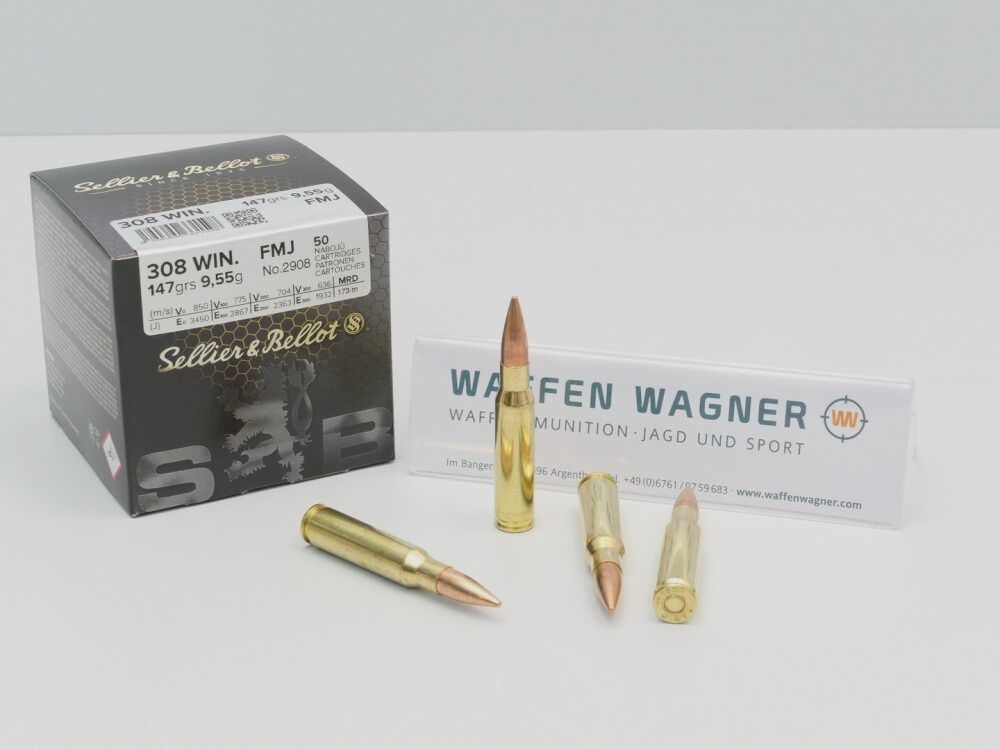 Sellier & Bellot FMJ 9,5g/147grs przy 50 .308 Win