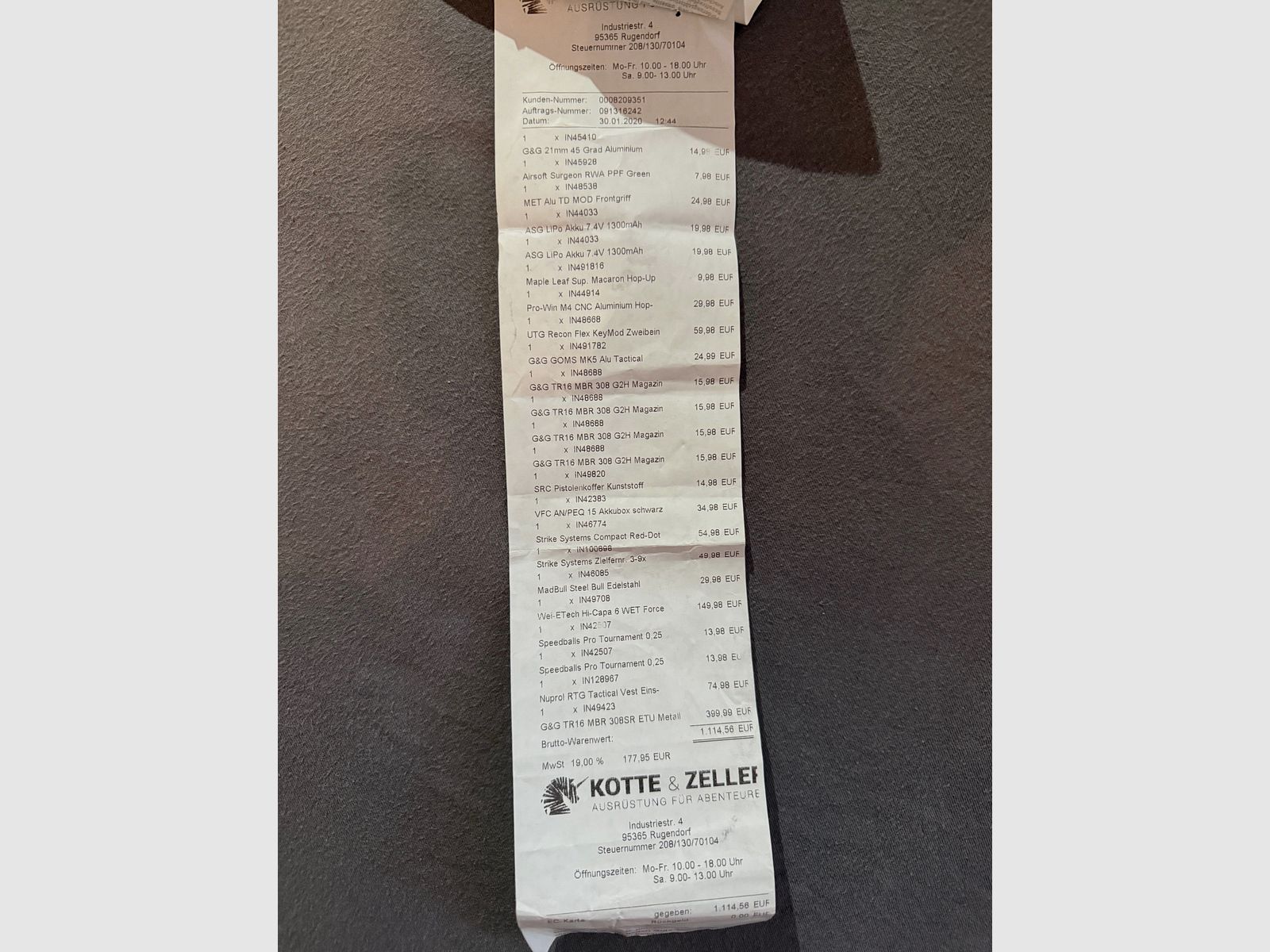 G&G TR16 MBR 308SR + molto accessori